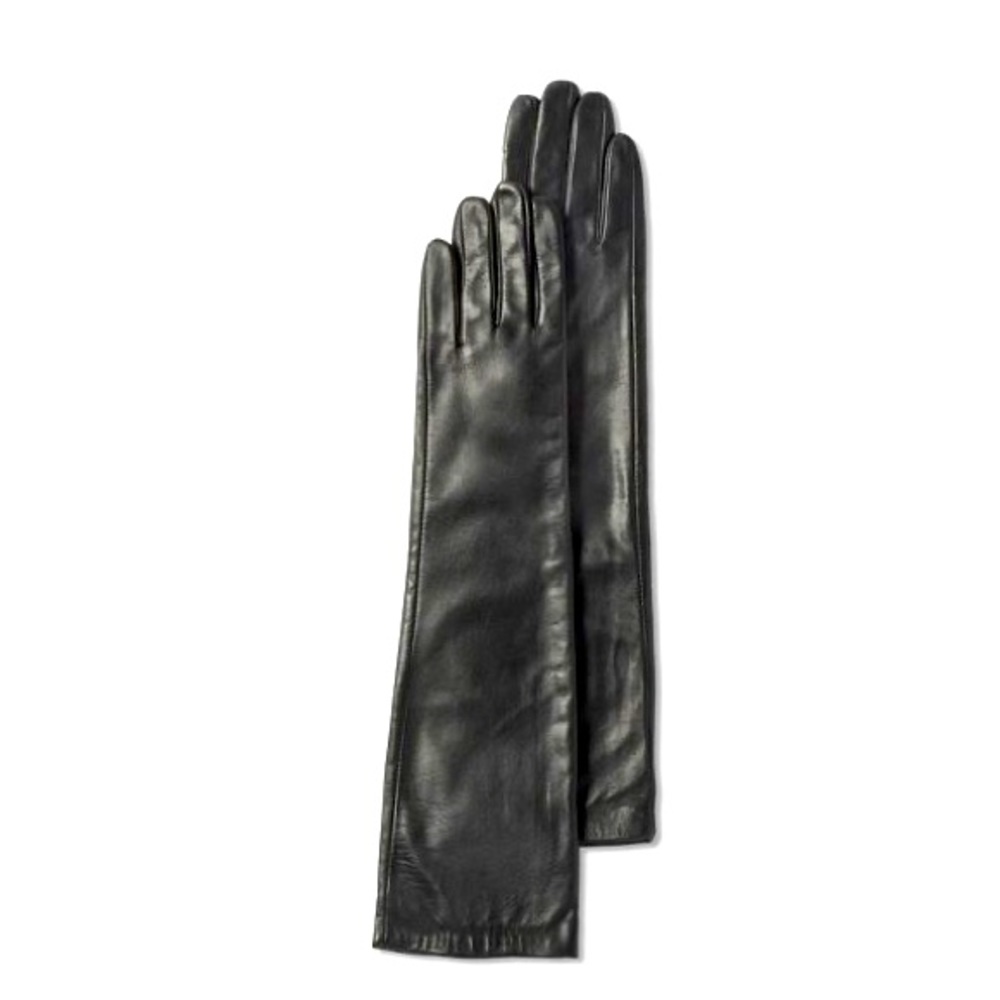 NWT Sergio Hudson x Target Black Long Leather Gloves size M/L